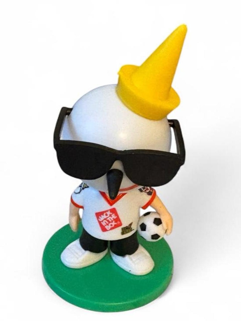 Jack in the Box Mini Soccer World Cup Bobblehead Rare Jersey! Hot Ones Collab